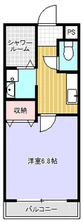 アドレス北泉【105号室】の間取り