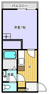 ヴィラシオン水戸【102号室】の間取り