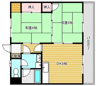 カルフールⅣ【301号室】の間取り