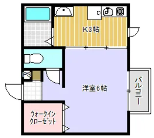 ブラン・ミュール【102号室】の間取り