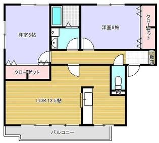 ドリームスクエア F棟【101号室】の間取り