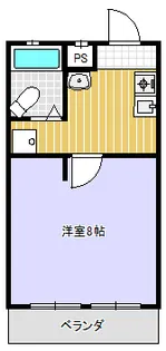 シャインハイツヨシザワⅠ【1階】の間取り