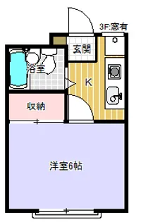 クリエイト甲西【304号室】の間取り