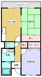 サンセールイマムラ【403号室】の間取り