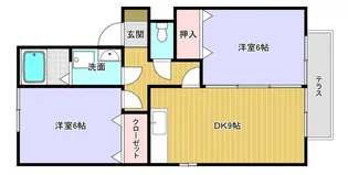 Casa甲賀【2階】の間取り