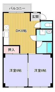 ヴィラコスモス【201号室】の間取り