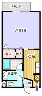 エスポアールShinjiⅡ【2階】の間取り