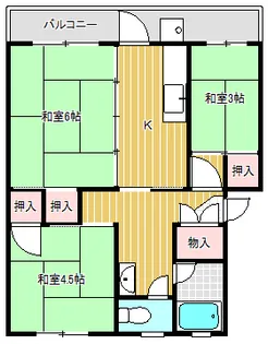 梅が丘マンション【2階】の間取り