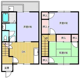 コーポSSK2【3号室】の間取り