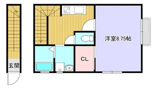 メゾンソラール【2階】の間取り