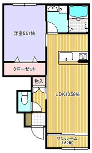 フォルトゥーナ【102号室】の間取り