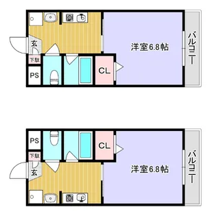メゾン小西梅影Ⅴ【3階】の間取り