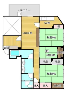 市兵衛第一ビル【2階】の間取り