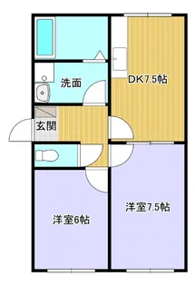 コスモスハウスⅡ【205号室】の間取り