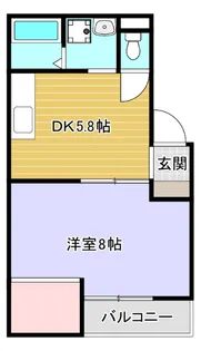 サニーココ【201号室】の間取り