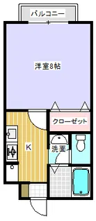デジール的場【1階】の間取り