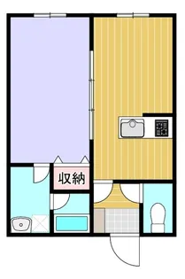 バーデーハイツ【1階】の間取り