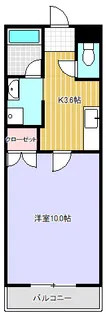 ドリームパレス千秀【106号室】の間取り
