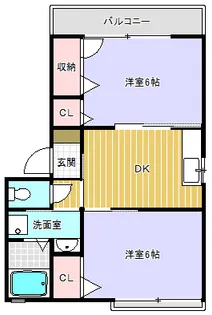 ブルーミー【B102号室】の間取り