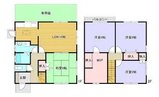 滋賀県甲賀市甲南町耕心3丁目【一戸建】の間取り