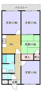 DIAMONDハイツ【405号室】の間取り