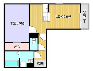シャーロット石橋駅前【3階】の間取り