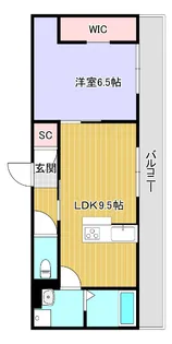 シャーロット石橋駅前【2階】の間取り