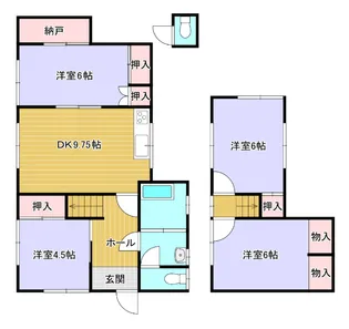 滋賀県湖南市針【一戸建】の間取り