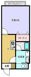 アット-ホーム12【205号室】の間取り