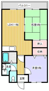 ふぁみーゆ貴生川【3階】の間取り
