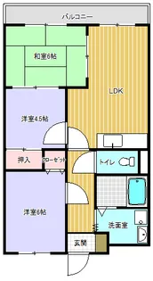 鹿深一番館【203号室】の間取り