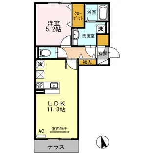 コモレビ ガーデン【1階】の間取り