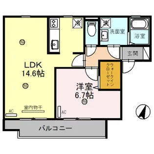 夢咲きの里 A【2階】の間取り