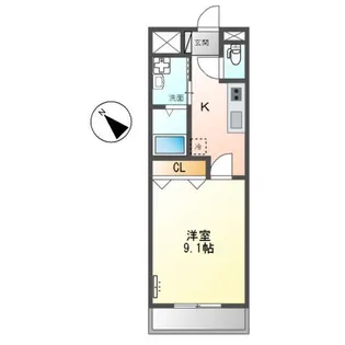 ピア・BELL【1階】の間取り