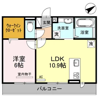 シャーロット水口 A【3階】の間取り
