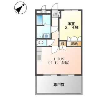 リフレイン グレース【1階】の間取り