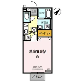 ハンズレジデンス北脇 A棟【1階】の間取り