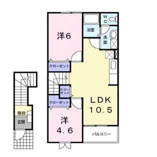 アウローラ【2階】の間取り