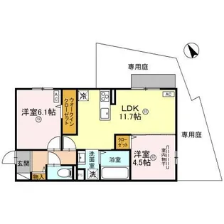 グランド ソレーユ【1階】の間取り