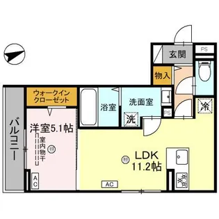 メゾンクレール安養寺【3階】の間取り
