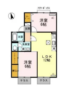 アグリンビレッジ C棟【1階】の間取り