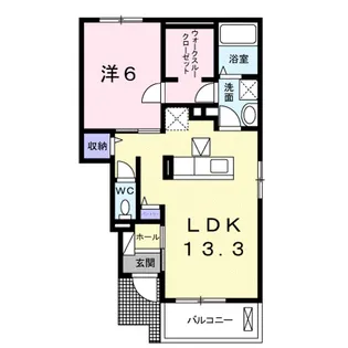 Belle CasaⅡ【1階】の間取り