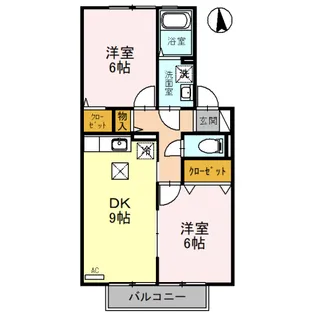 クローバー Ⅱ【1階】の間取り