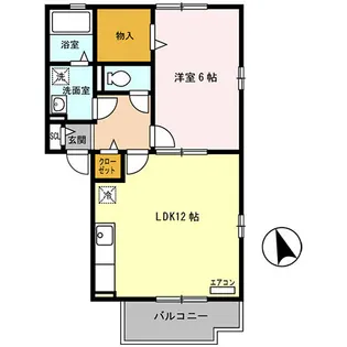 リストワール甲西【2階】の間取り