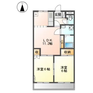 フィールドビレッジ【1階】の間取り