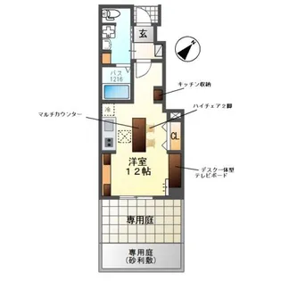 Famille Haneka C【1階】の間取り