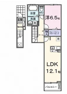 シエルクラスかわせみ【2階】の間取り