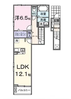 シエルクラスかわせみ【2階】の間取り