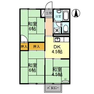 ユニハイム【2階】の間取り