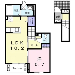 フェリシタ【2階】の間取り